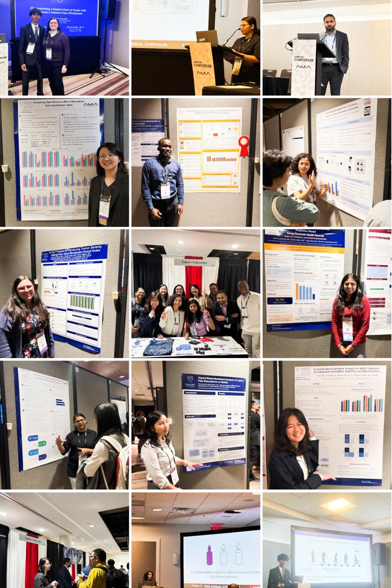 Lab attendence at AMIA 2025!