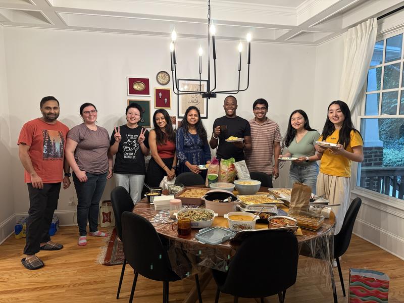 Lab potluck at Dr. Sarker's house!